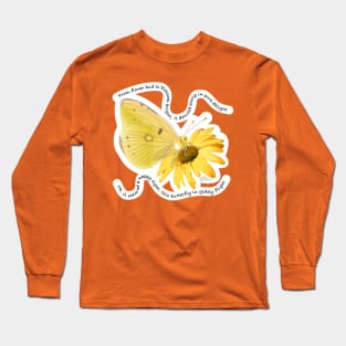 Yellow Butterfly Long Sleeve T-Shirt